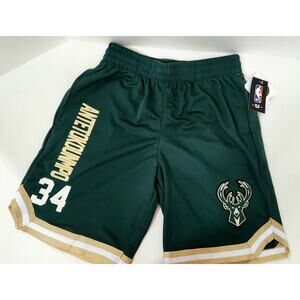 NWT Giannis Antetokoumpo Milwaukee Bucks NBA Shorts Green Size M